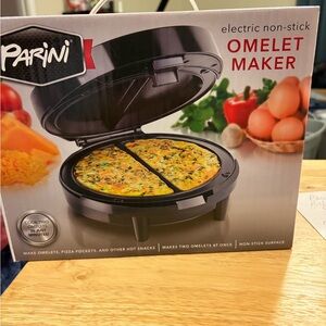 Parini Electric Non-Stick Omelet Maker brand new in unopened box makes 2 omlette